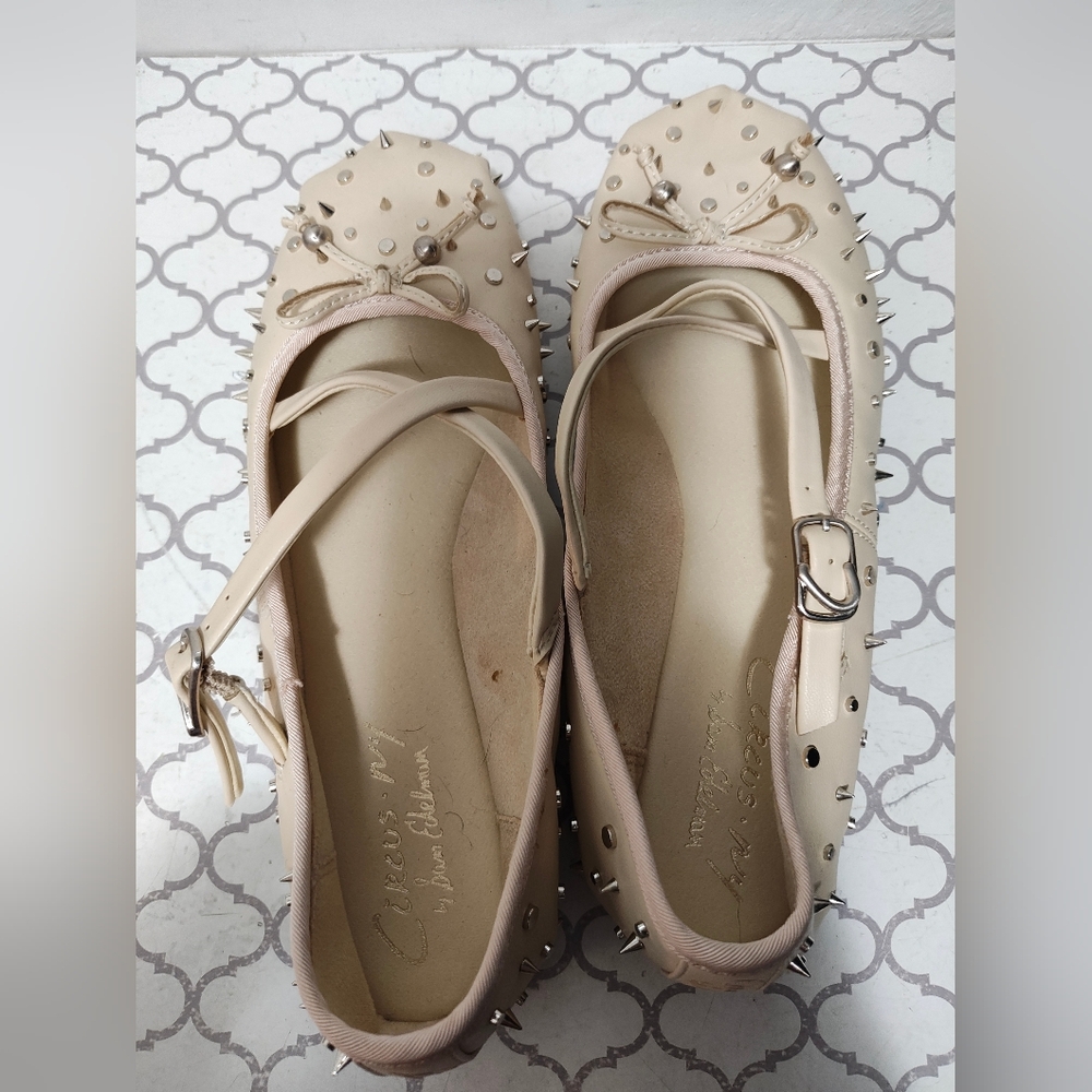 Circus by Sam Edelman Beige Studded Flats Size 8